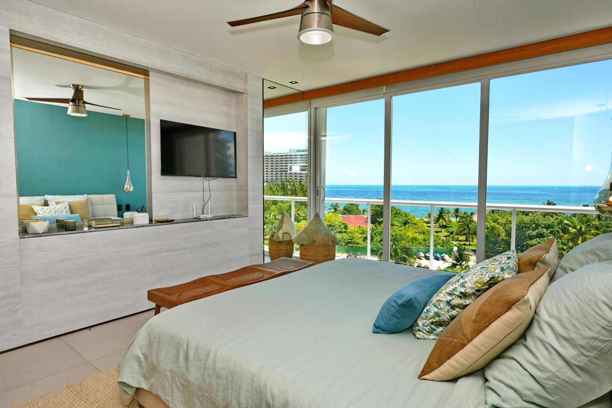 Beachfront Apartment Blue Vista Cancún Extérieur photo